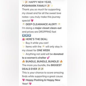 DEEP CLEARANCE ALERT! I’m doing a major closet clean-out.